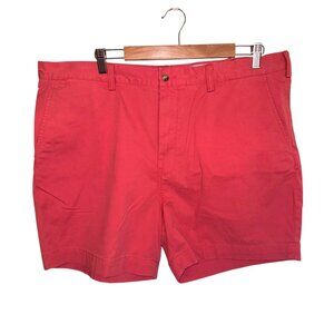 Polo Ralph Lauren Mens Stretch Classic Fit Cotton Twill Shorts Red Sz 40 Preppy